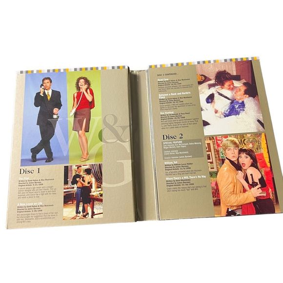 Will And a Grace Season One DVD Set 4 Discs With Outer Case Debra Messing - Picture 11 of 12